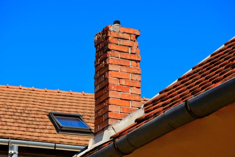 Stock image of an old masonry system that needs chimney repair.