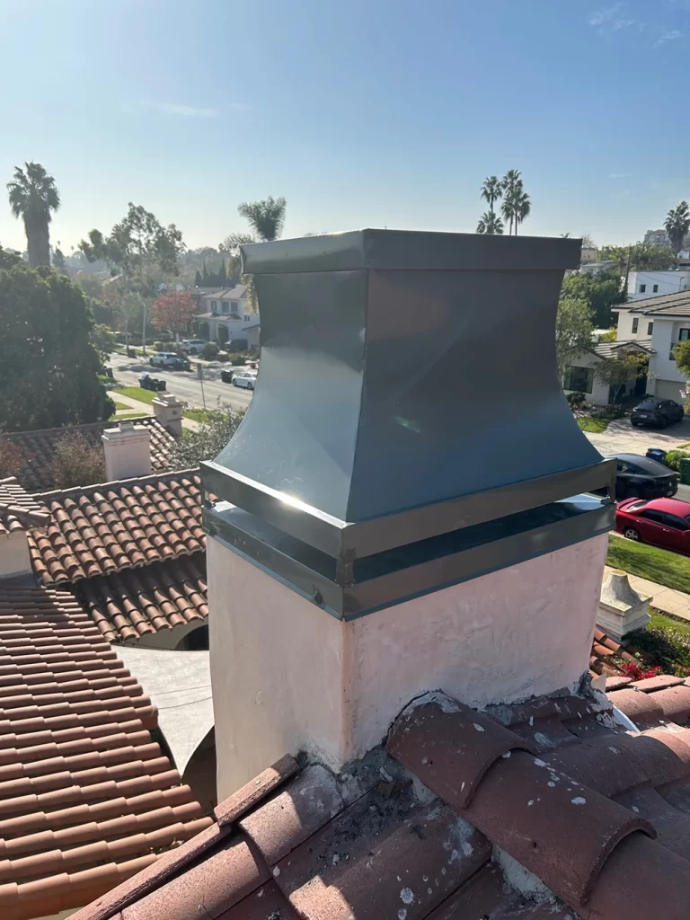A custom chimney chase cover by Mr. Chimney Services