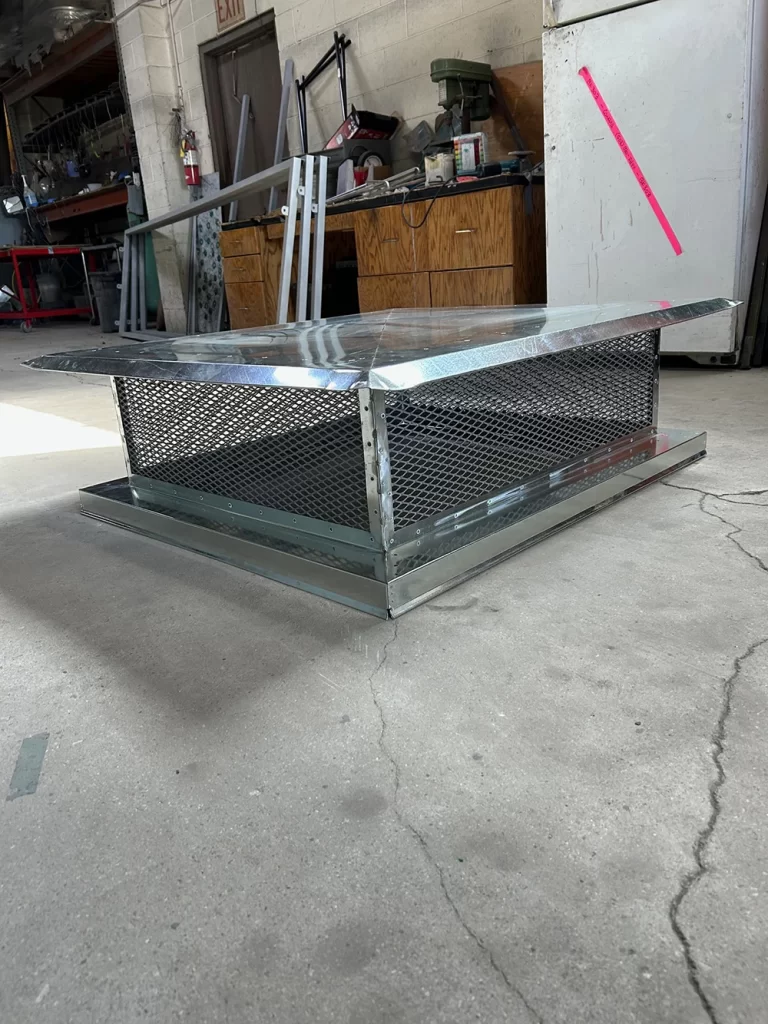 A custom chimney chase cover by Mr. Chimney Services
