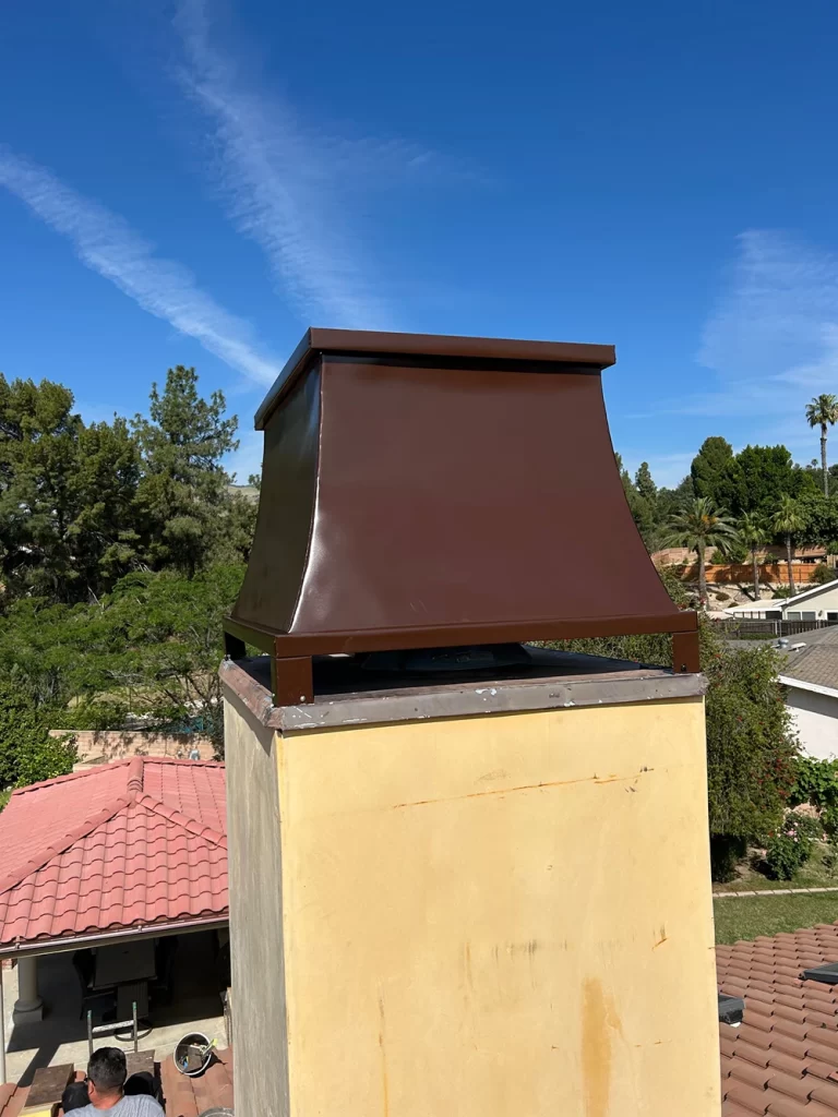 A custom chimney chase cover by Mr. Chimney Services