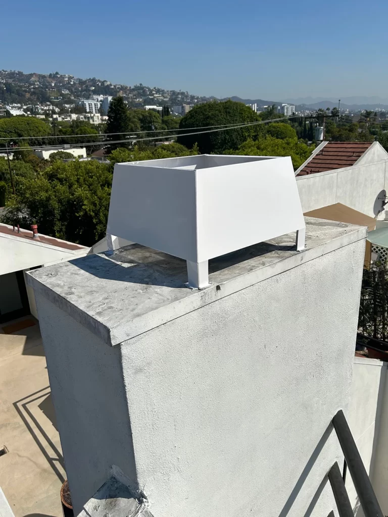A custom chimney chase cover by Mr. Chimney Services