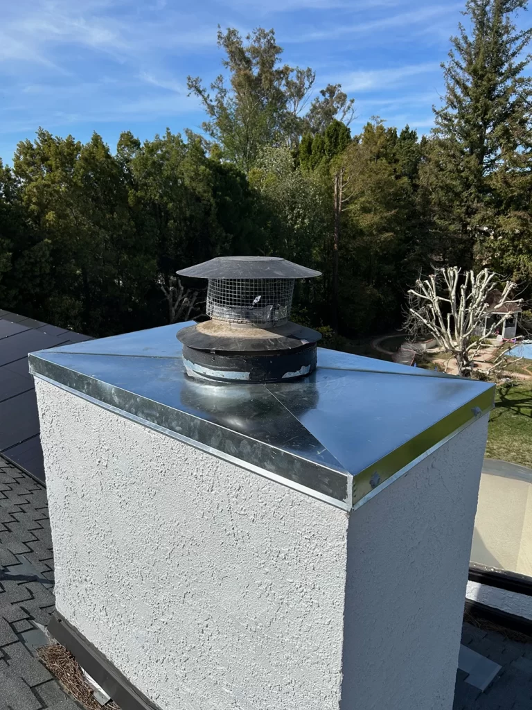 A custom chimney chase cover by Mr. Chimney Services