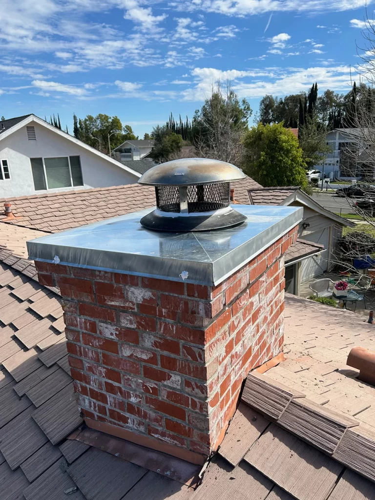 A custom chimney chase cover by Mr. Chimney Services