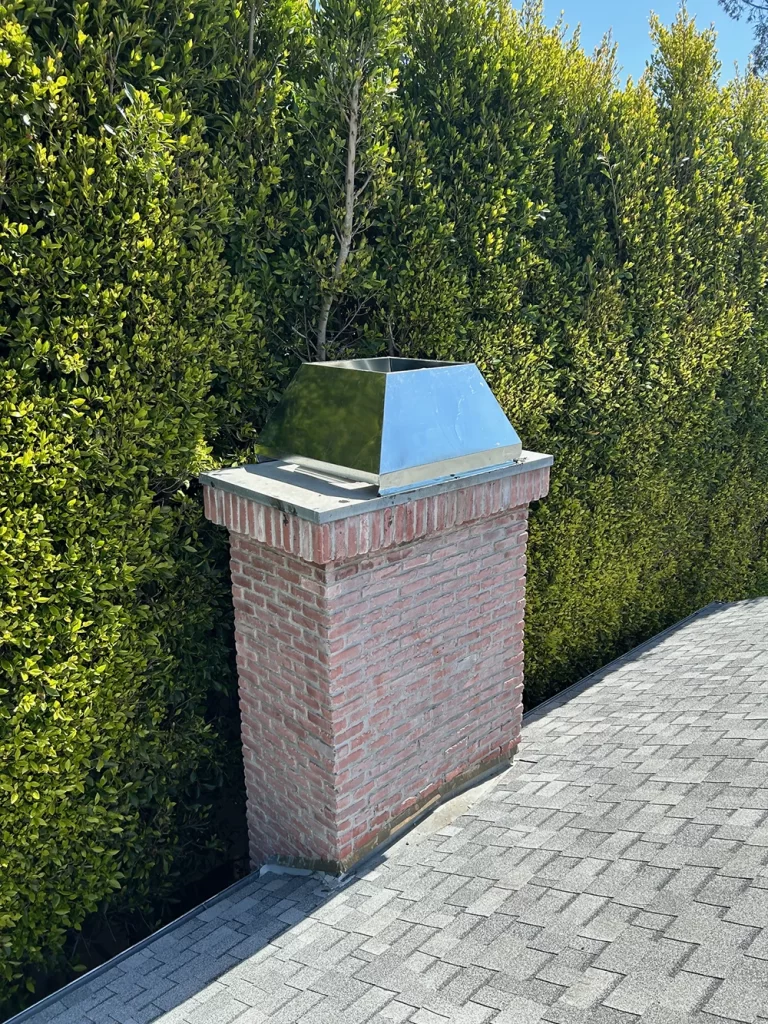 A custom chimney chase cover by Mr. Chimney Services