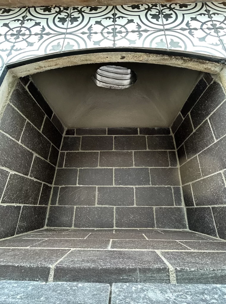 installation of an outdoor fireplace by Mr Chimney Services